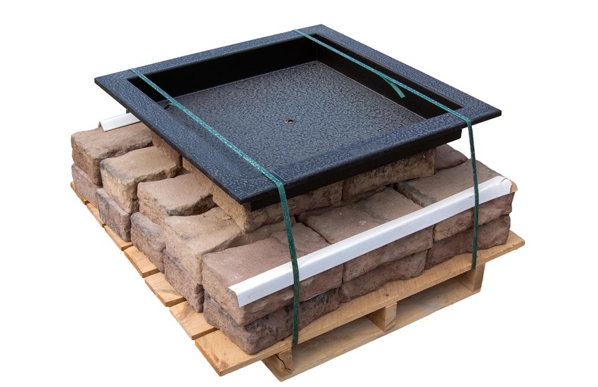 Square Fire Pit Kit Cromwell Concrete